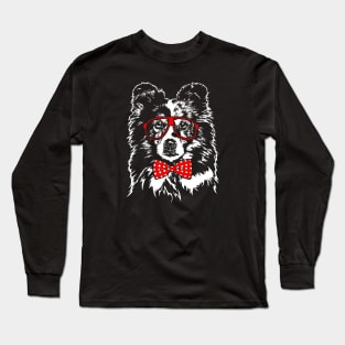 Cute Shetland Sheepdog Sheltie mom dog lover gift Long Sleeve T-Shirt